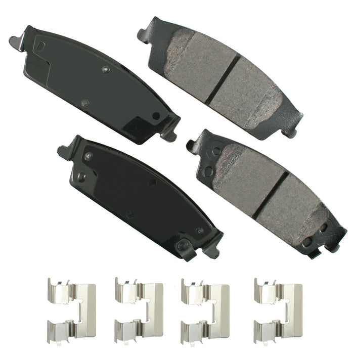 AKEBONO BRAKE CORPORATION ACT1707 ProACT Ultra-Premium Bra ke Pads - Rear
