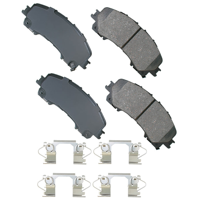 AKEBONO BRAKE CORPORATION ACT1736 Brake Pad Front Infiniti Q50 14-19 Q60 17-19
