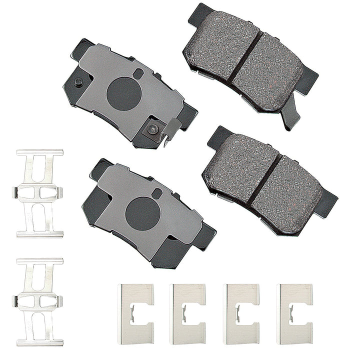 AKEBONO BRAKE CORPORATION ACT536A ProACT Ultra-Premium Bra ke Pads - Rear