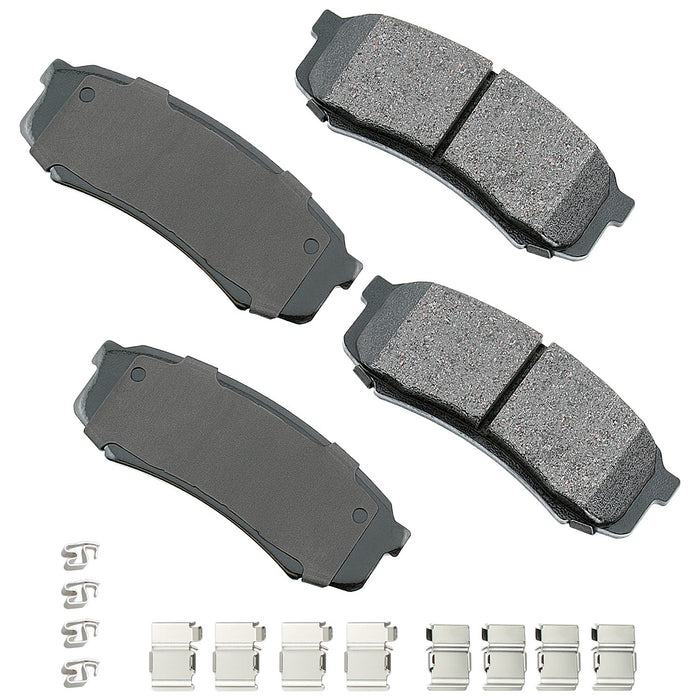 AKEBONO BRAKE CORPORATION ACT606A Brake Pad Rear Lexus 10- 19 GX470 03-09