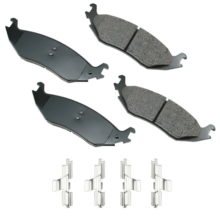 AKEBONO BRAKE CORPORATION ACT898 Brake Pads Rear Chrysler 07-09 Dodge Durango 03