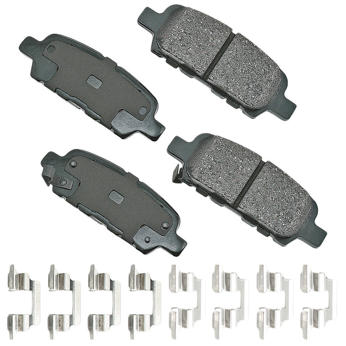 AKEBONO BRAKE CORPORATION ACT905A ProACT Ultra-Premium Bra ke Pads - Rear