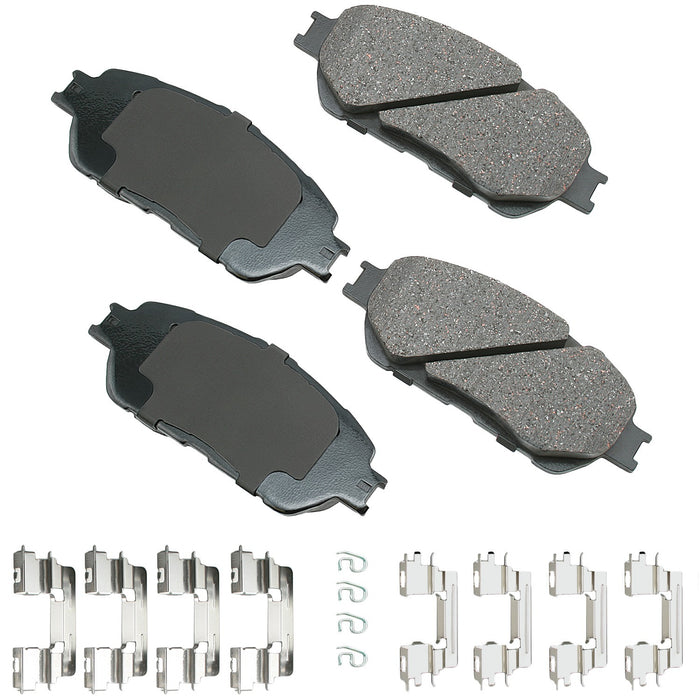 AKEBONO BRAKE CORPORATION ACT906B ProACT Ultra-Premium Bra ke Pads - Front