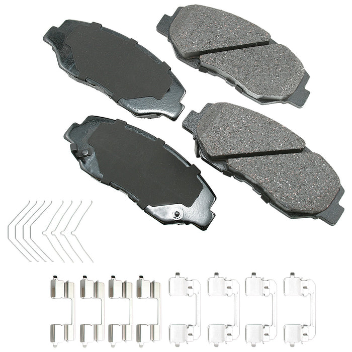 AKEBONO BRAKE CORPORATION ACT914A ProACT Ultra-Premium Bra ke Pads - Front