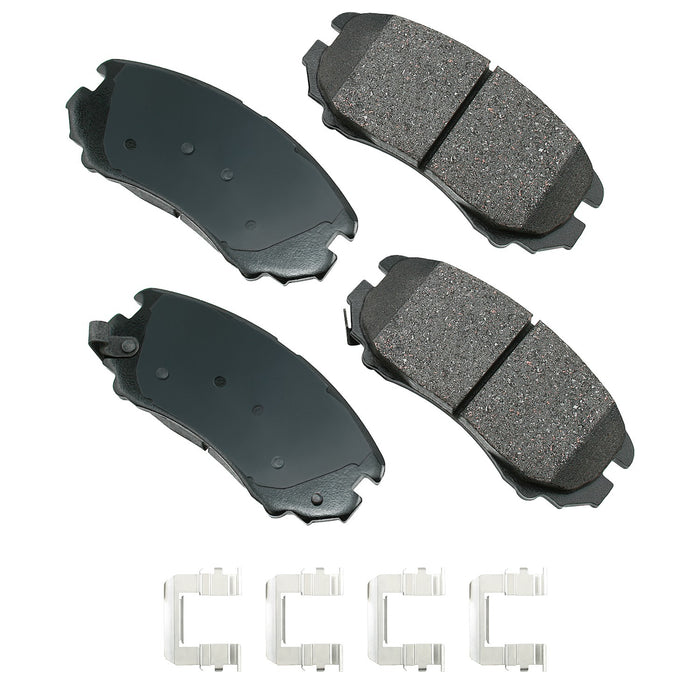 AKEBONO BRAKE CORPORATION ACT924A ProACT Ultra-Premium Bra ke Pads - Front
