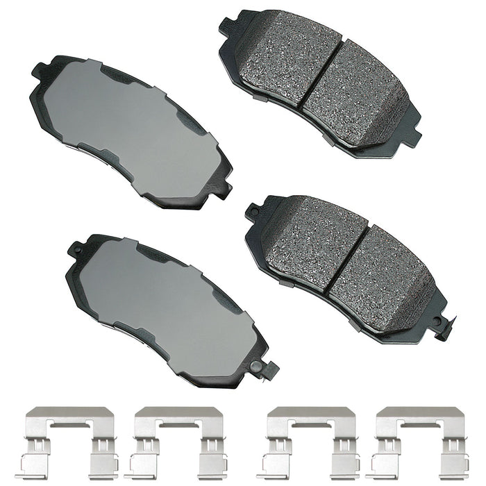 AKEBONO BRAKE CORPORATION ACT929A ProACT Ultra-Premium Bra ke Pads - Front