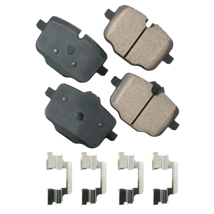 AKEBONO BRAKE CORPORATION EUR1469 Brake Pads Rear BMW 550i 11-16 550i xDrive 11-16