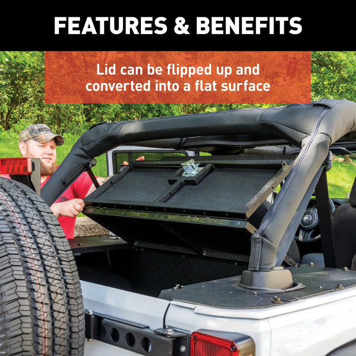 ARIES ALC25000-00 Jeep JK Unlimited Security Cargo Lid Center Section for Select Jeep Wrangler