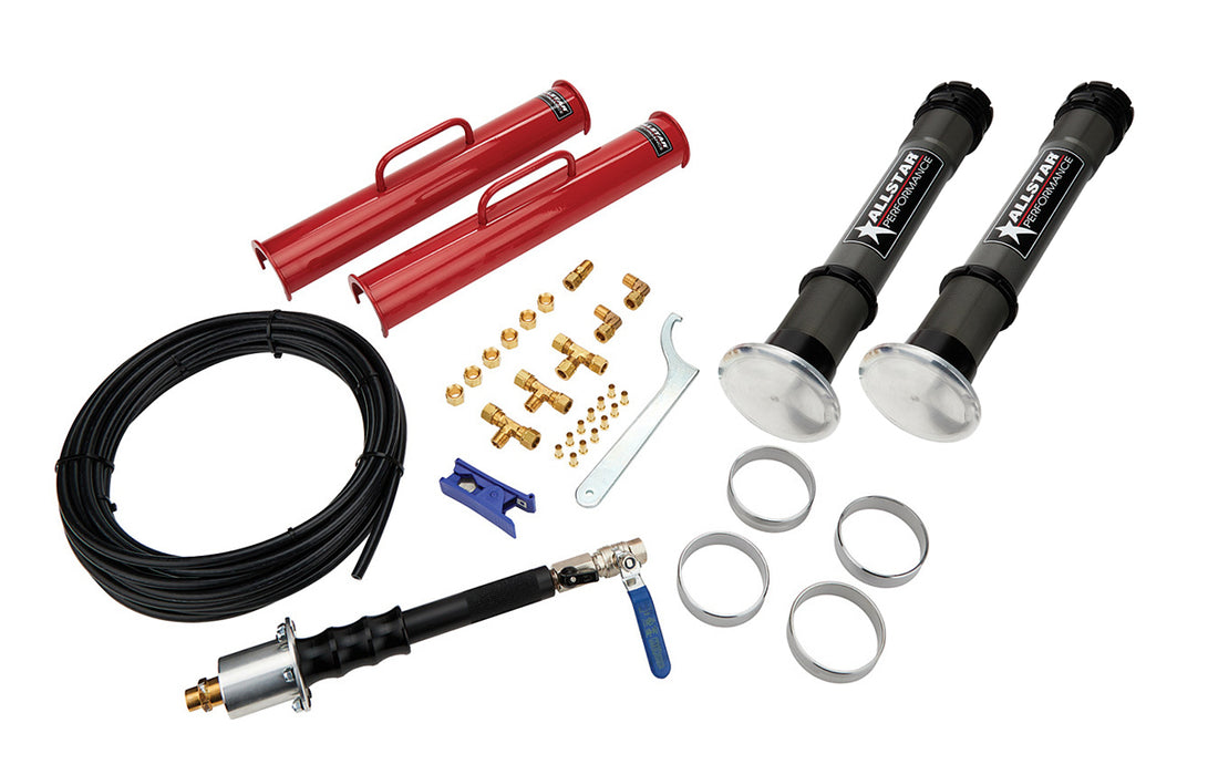 ALLSTAR PERFORMANCE 11303 Air Jack Complete Kit 2pcs 15.25in w/Dirt Foot