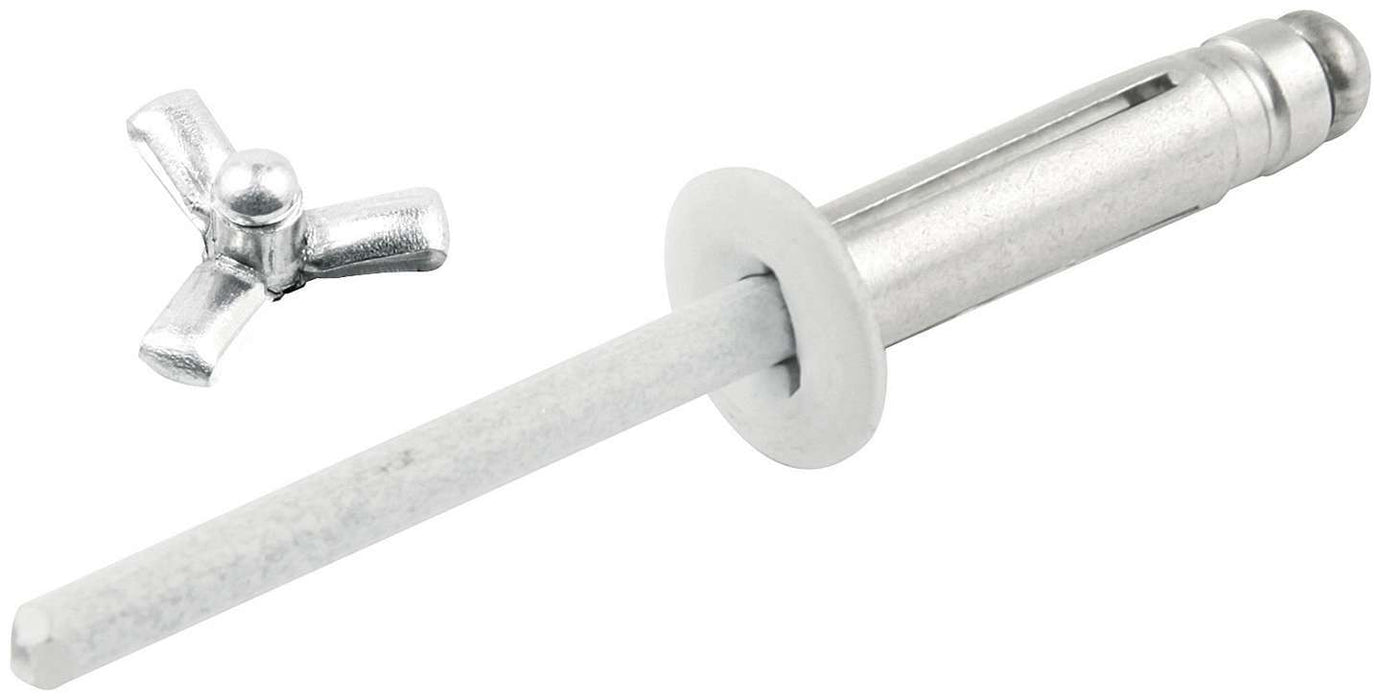 ALLSTAR PERFORMANCE 18080 Sm Hd Rivet 250pk White Flange Type