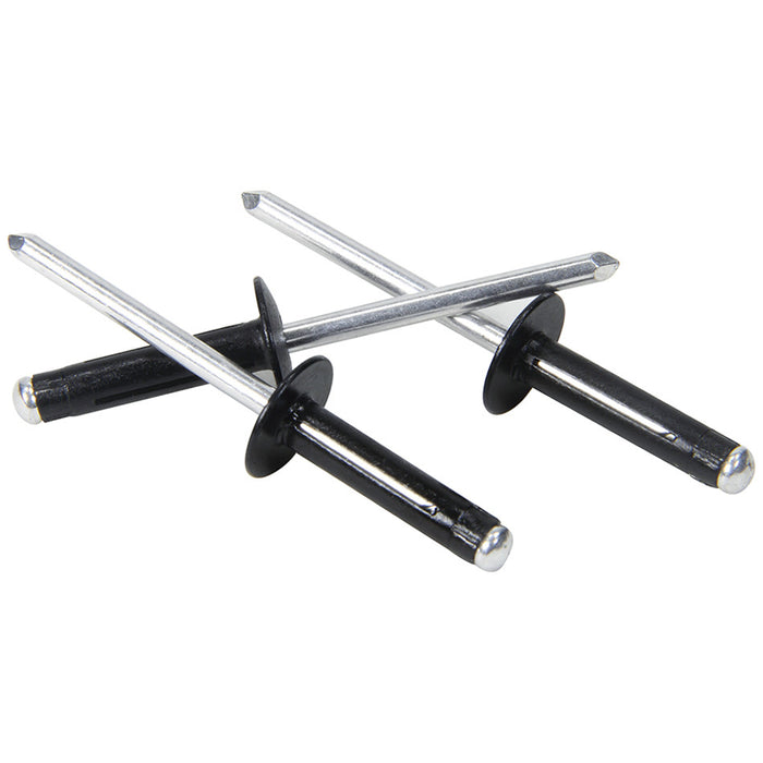 ALLSTAR PERFORMANCE 18187 Md Hd Rivet 250Pk Black Flange Type Alum Mandrel