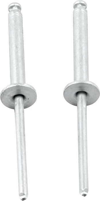 ALLSTAR PERFORMANCE 18199 1/8in Alum Rivet Silver 100Pk Flange Type
