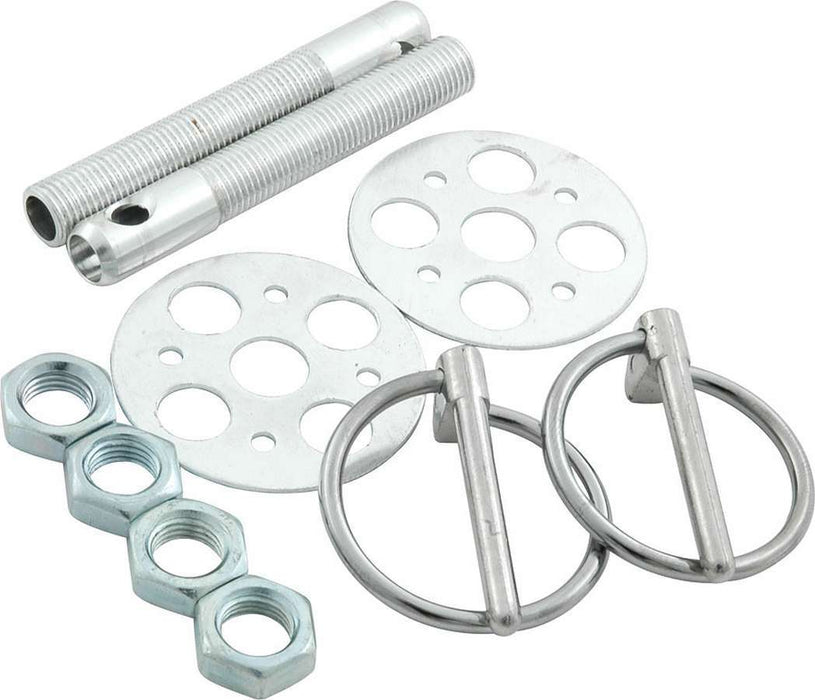 ALLSTAR PERFORMANCE 18472 LW Alum Hood Pin Kit 3/8in Silver