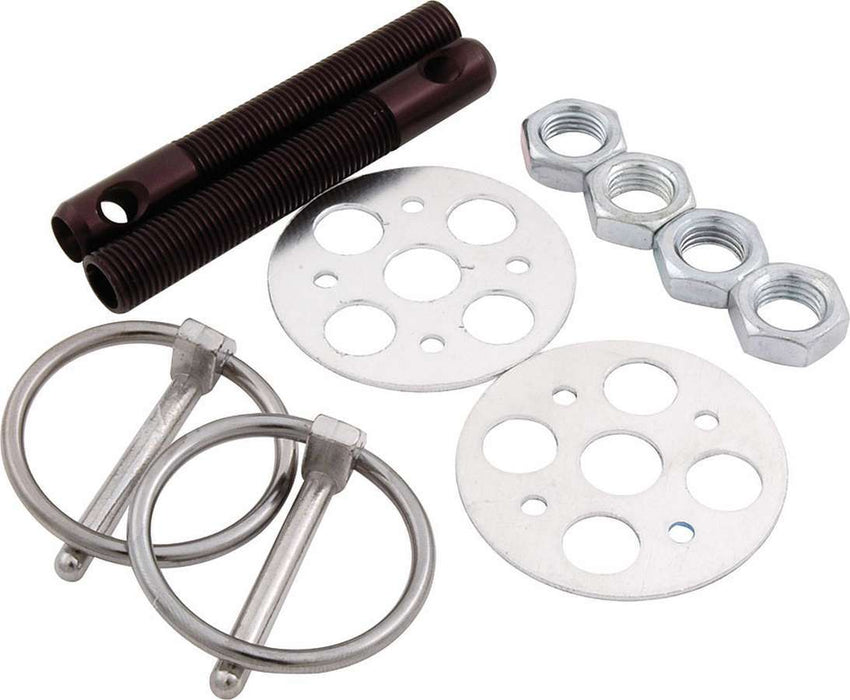 ALLSTAR PERFORMANCE 18473 LW Alum Hood Pin Kit 3/8in Black