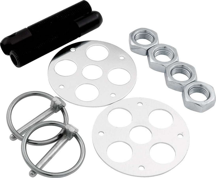 ALLSTAR PERFORMANCE 18477 LW Alum Hood Pin Kit 1/2in Black