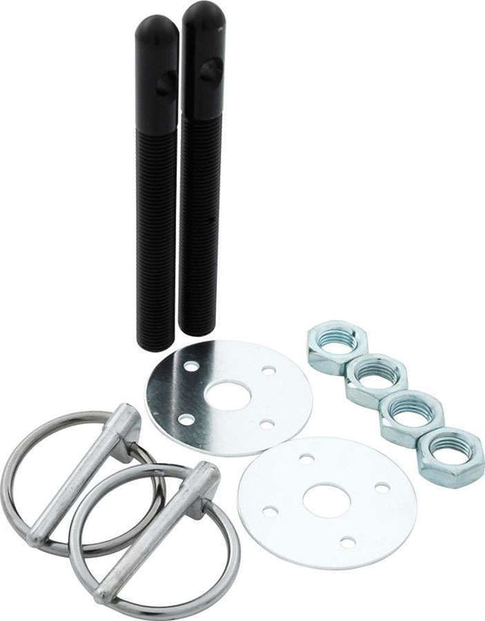 ALLSTAR PERFORMANCE 18484 Alum Hood Pin Kit 3/8in Black