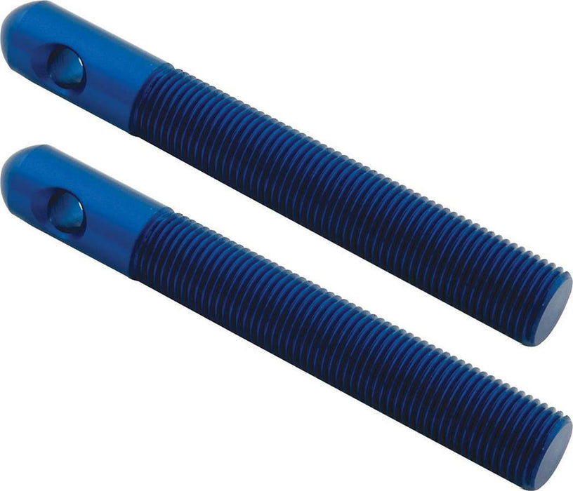 ALLSTAR PERFORMANCE 18509 Alum Hood Pins 1/2in 1/4in Holes Blue 2pk