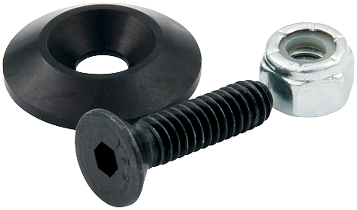 ALLSTAR PERFORMANCE 18631 Countersunk Bolts #10 w/1in Washer Black 10pk