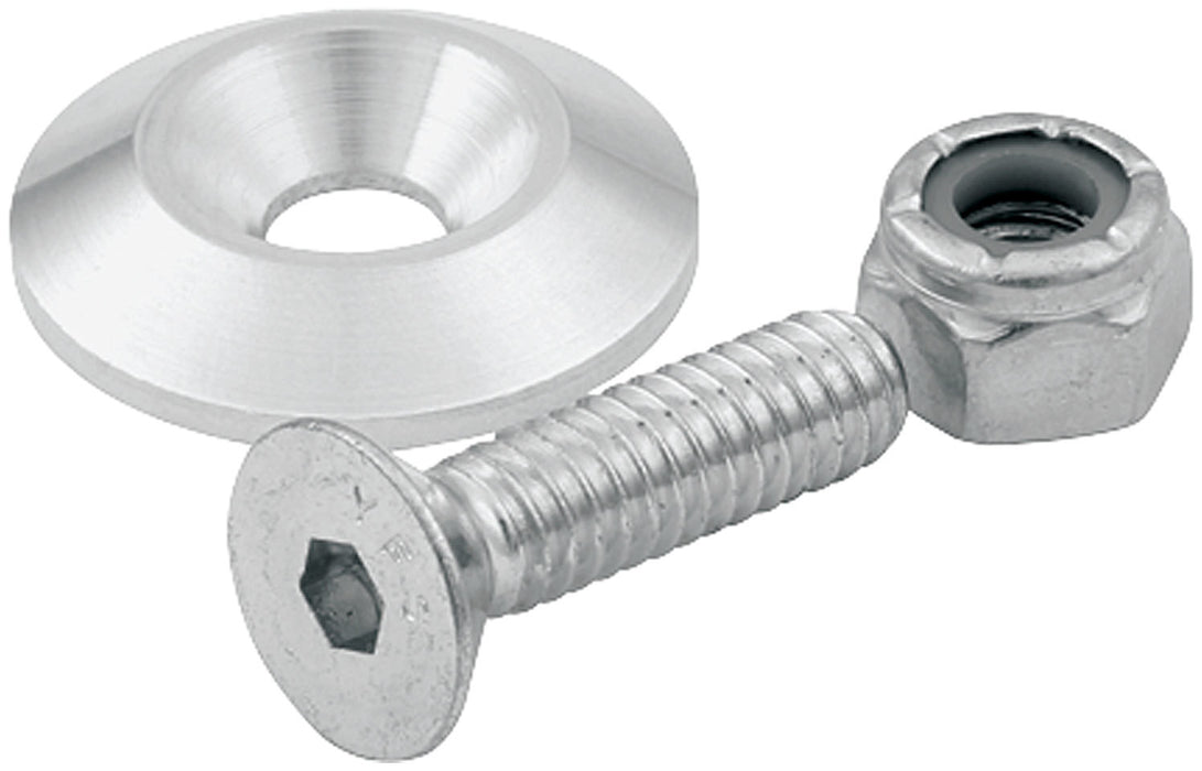 ALLSTAR PERFORMANCE 18632 Countersunk Bolts 1/4in w/ 1in Washer 10pk