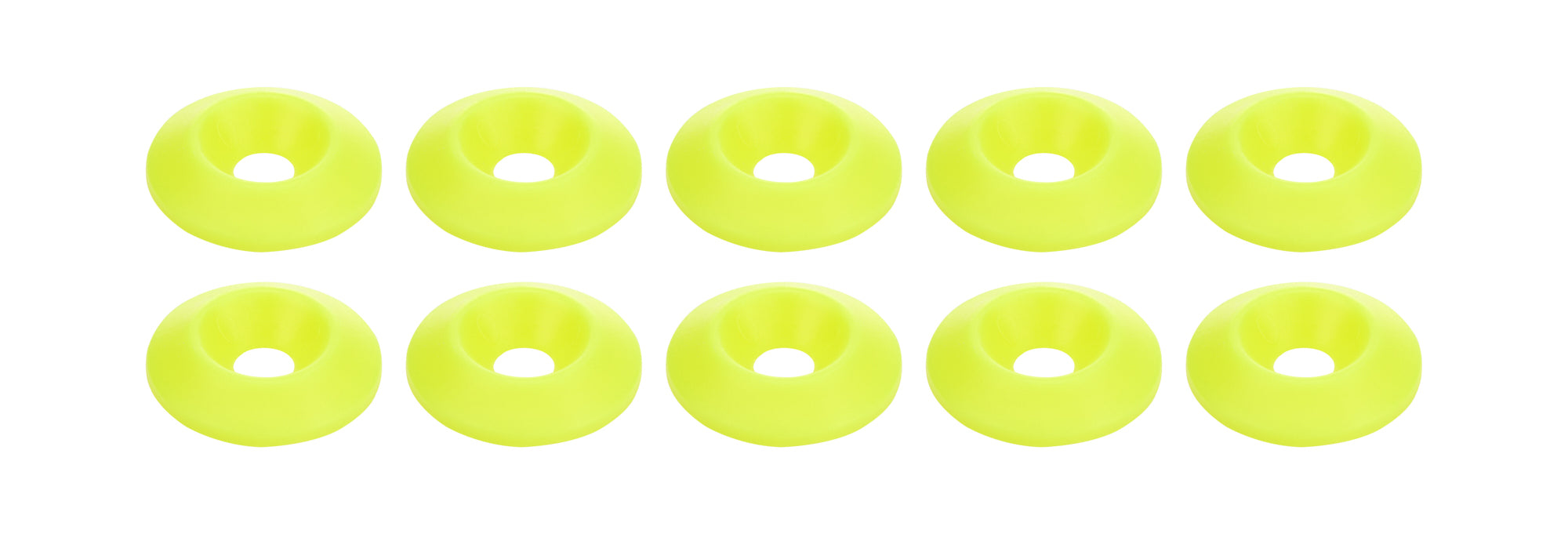 ALLSTAR PERFORMANCE 18698 Countersunk Washer Fluorescent Yellow 10pk