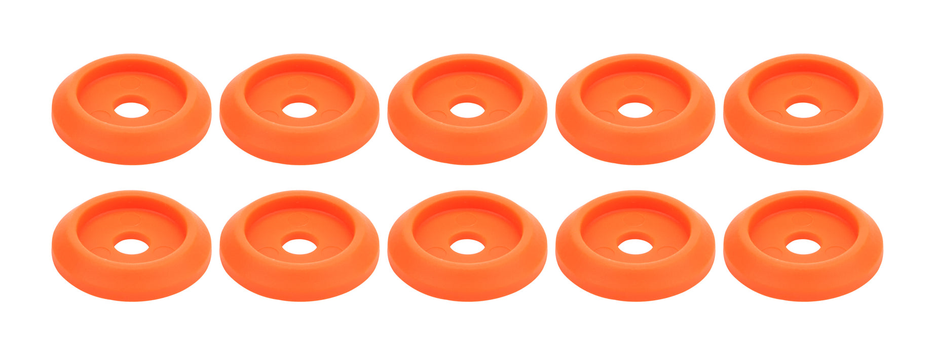 ALLSTAR PERFORMANCE 18854 Body Bolt Washer Plastic Fluorescent Orange 10pk