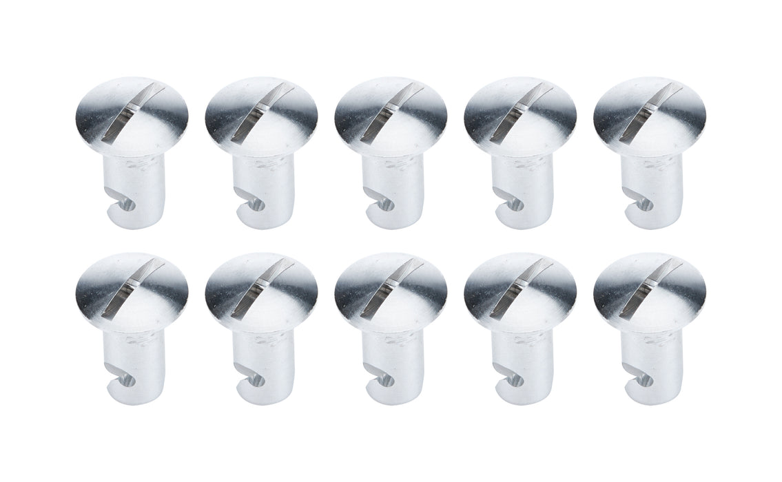 ALLSTAR PERFORMANCE 19274 Oval Hd Fasteners 7/16 .750in 10pk Alum