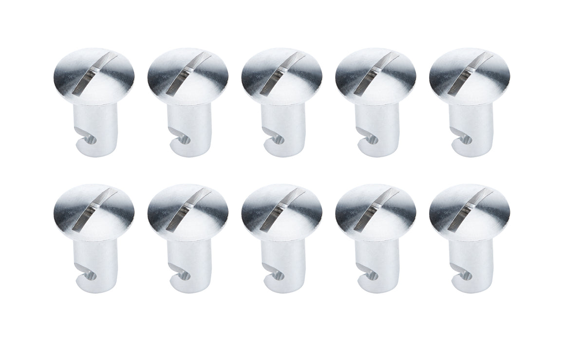 ALLSTAR PERFORMANCE 19276 Oval Hd Fasteners 5/16 .500in 10pk Alum