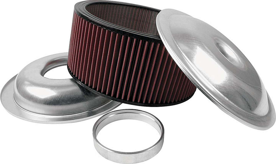 ALLSTAR PERFORMANCE 25926 LW 14in A/C Kit Plain 6in Washable Element