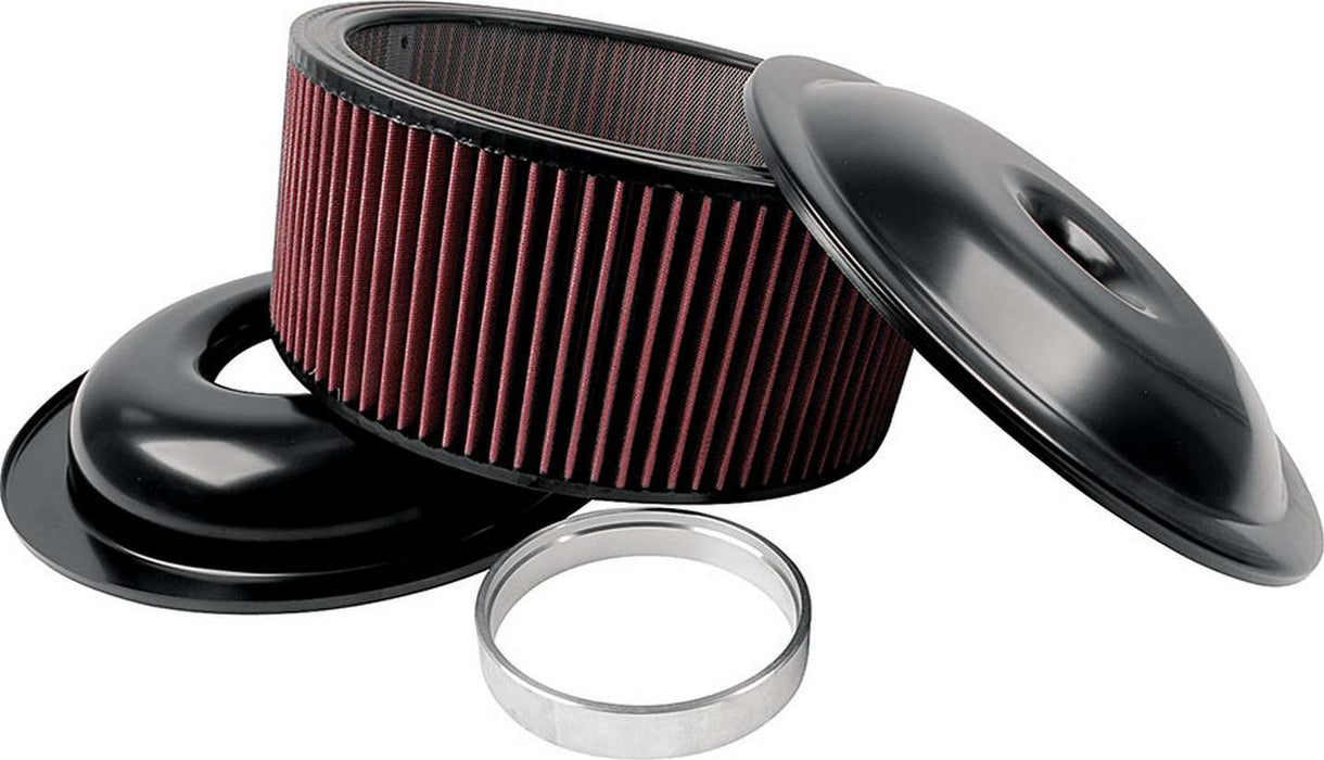 ALLSTAR PERFORMANCE 25927 LW 14in A/C Kit Black 6in Washable Element