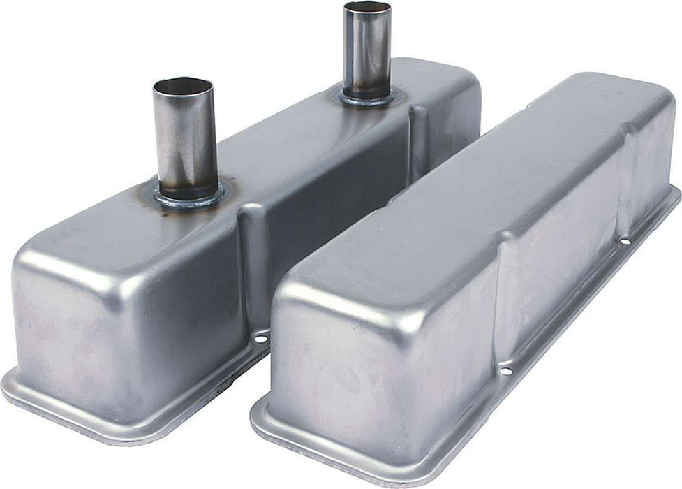 ALLSTAR PERFORMANCE 26143 Valve Covers SBC Steel Raw w/Tubes
