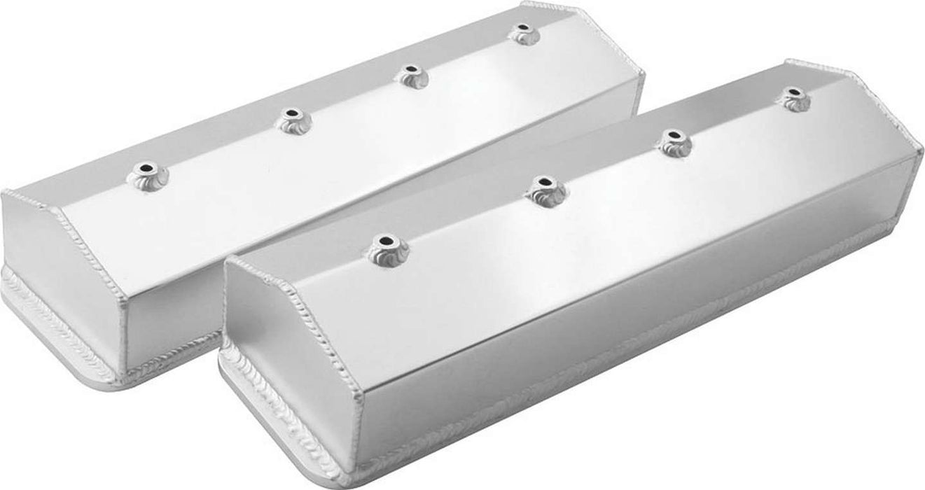 ALLSTAR PERFORMANCE 26172 Valve Covers SBC Fab Alum Centerbolt
