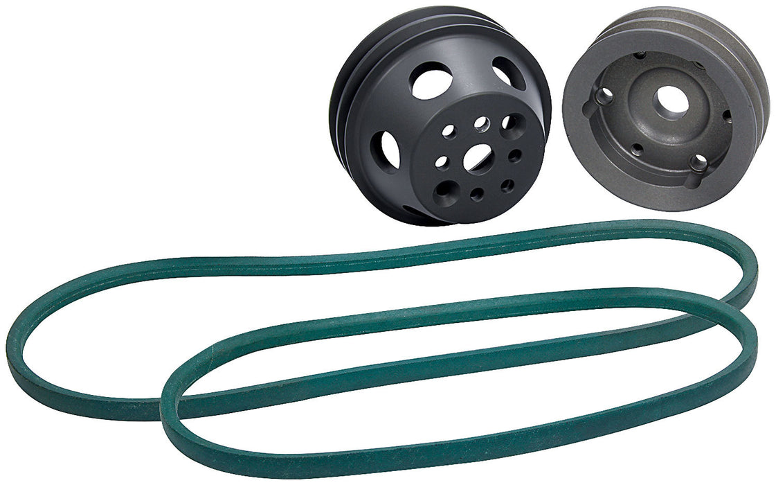 ALLSTAR PERFORMANCE 31090 Reduction Pulley Kit Block Mount P/S Pump