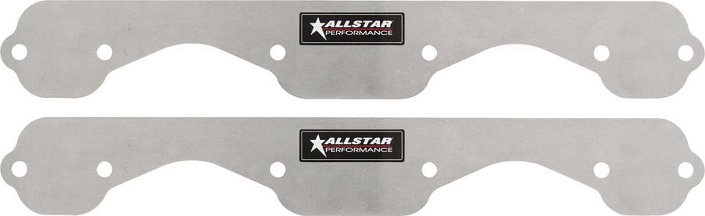 ALLSTAR PERFORMANCE 34212 Exhaust Block Off Plates SBC Std 1pc Aluminum