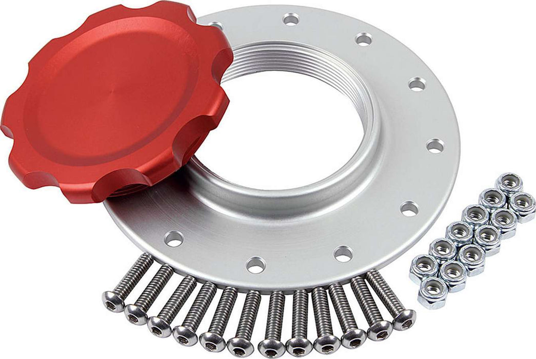 ALLSTAR PERFORMANCE 40133 Fuel Cell Cap and Bung RCI/JAZ 12-bolt Red