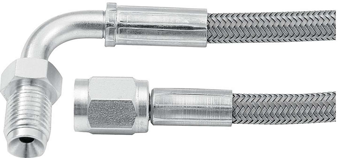 ALLSTAR PERFORMANCE 46332-24 24in #3 Line -3 Str/90 Deg 3/8-24 Inv Flr