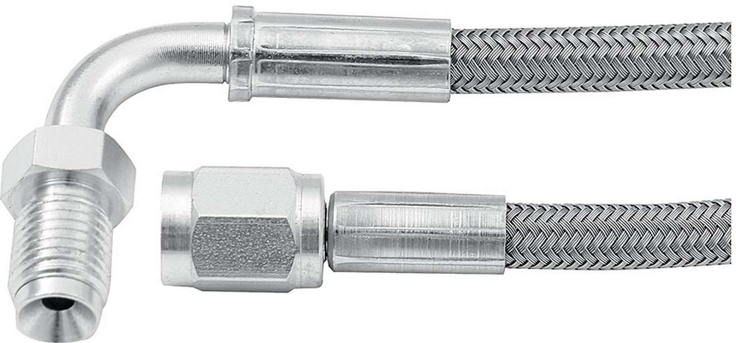 ALLSTAR PERFORMANCE 46332-36 36in #3 Line -3 Str/90 Deg 3/8-24 Inv Flr