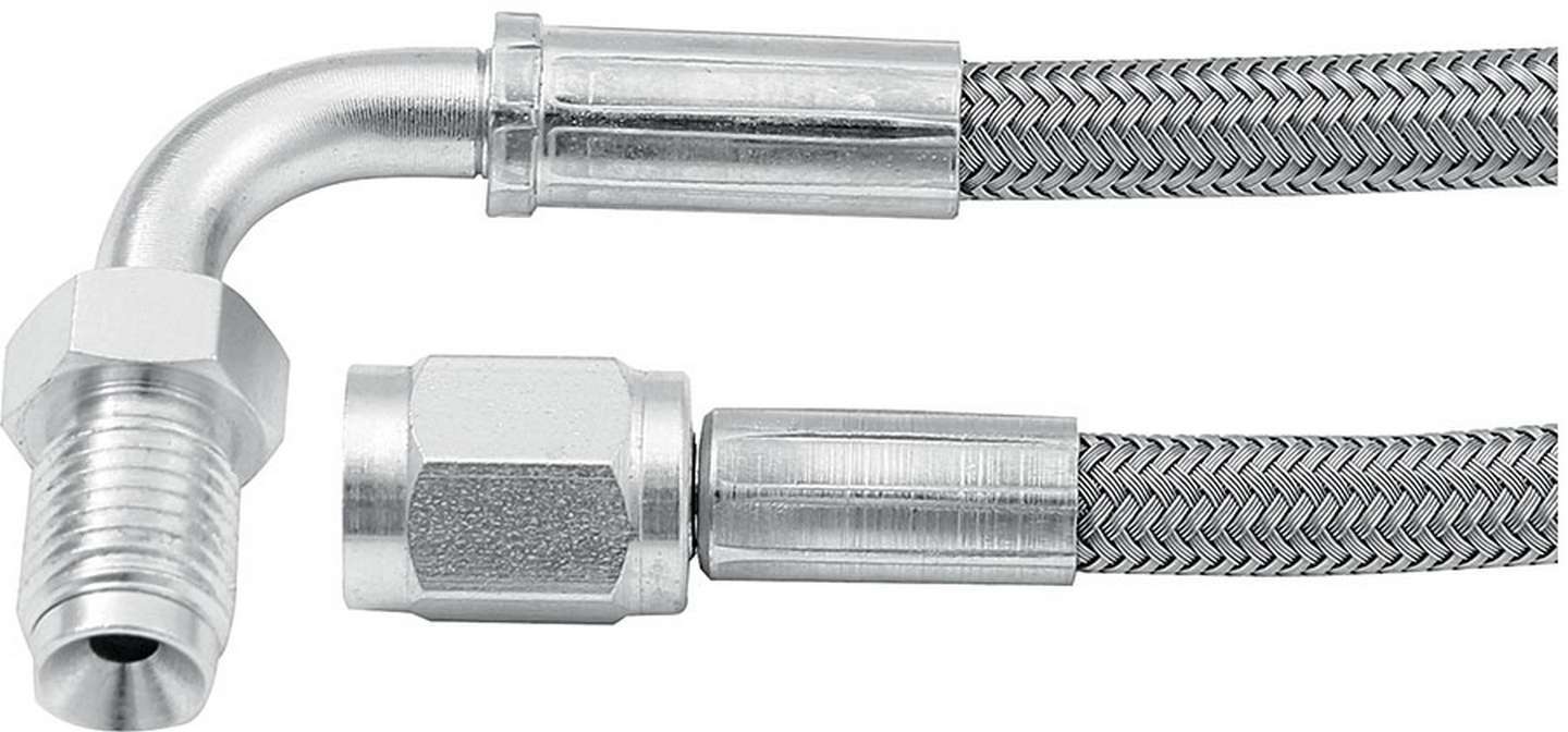 ALLSTAR PERFORMANCE 46332-48 48in #3 Line -3 Str/90 Deg 3/8-24 Inv Flr
