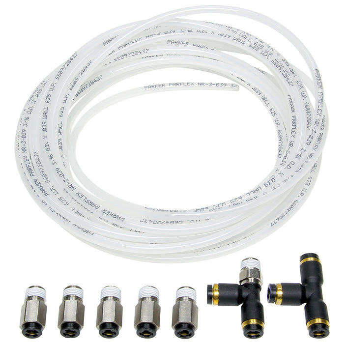 ALLSTAR PERFORMANCE 48018 Nylon Brake Line Kit for use w/o Gauges