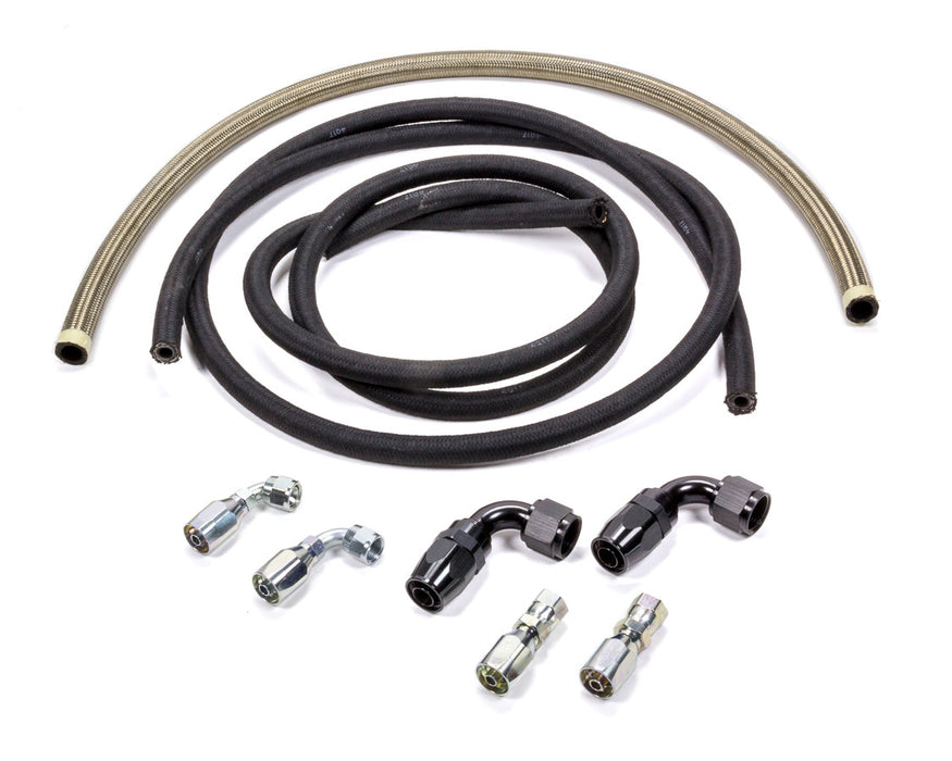 ALLSTAR PERFORMANCE 48201 Power Steering Hose Kit Rack Rear Mount Pump