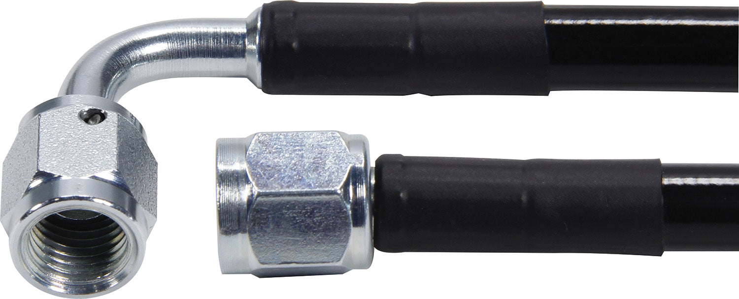 ALLSTAR PERFORMANCE 48434-24 Coated Braided Line 24in #3Hose -3Str/-3 90 Steel