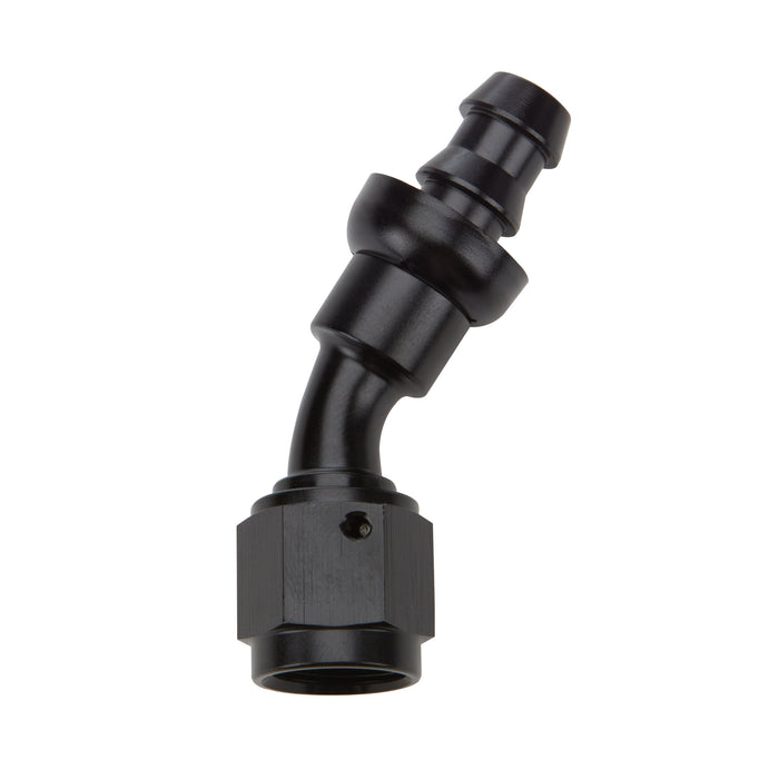ALLSTAR PERFORMANCE 49425 Pushlock Hose End Black 30 Deg Elbow -12