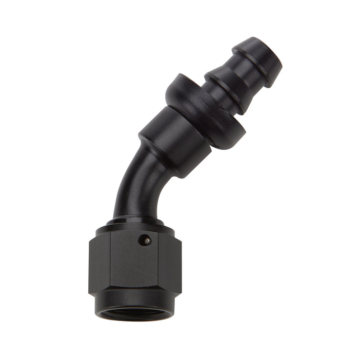 ALLSTAR PERFORMANCE 49431 Pushlock Hose End Black 45 Deg Elbow -4