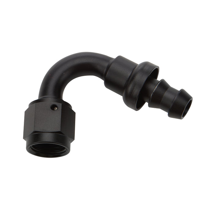 ALLSTAR PERFORMANCE 49463 Pushlock Hose End Black 120 Deg Elbow -8