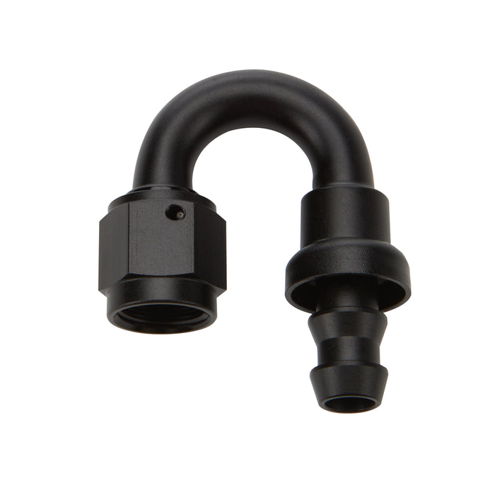 ALLSTAR PERFORMANCE 49485 Pushlock Hose End Black 180 Deg Elbow -12
