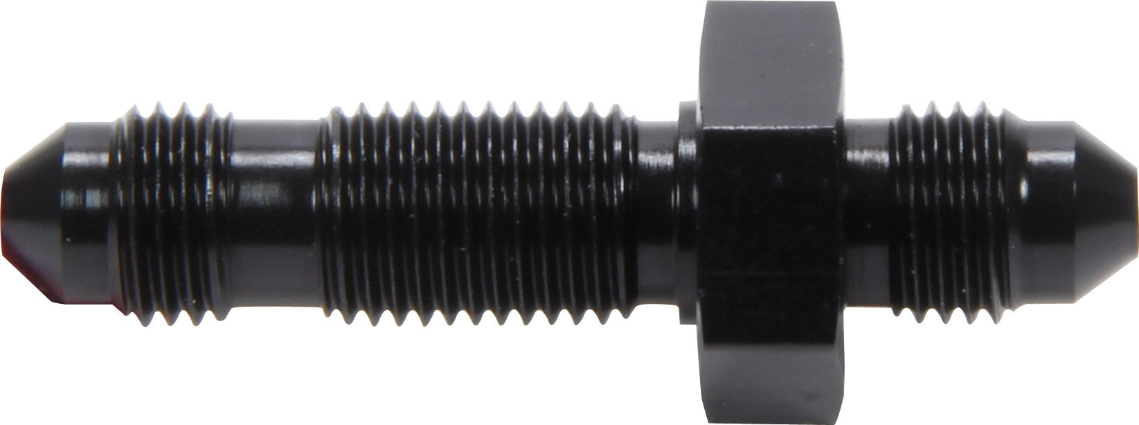 ALLSTAR PERFORMANCE 50092-10 Straight Bulkhead -3 Black 10pk