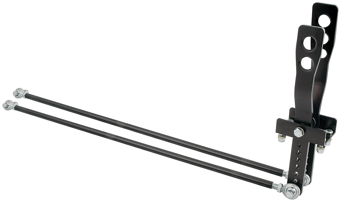 ALLSTAR PERFORMANCE 54124 2 Lever Shifter Black Unequal Length Handles
