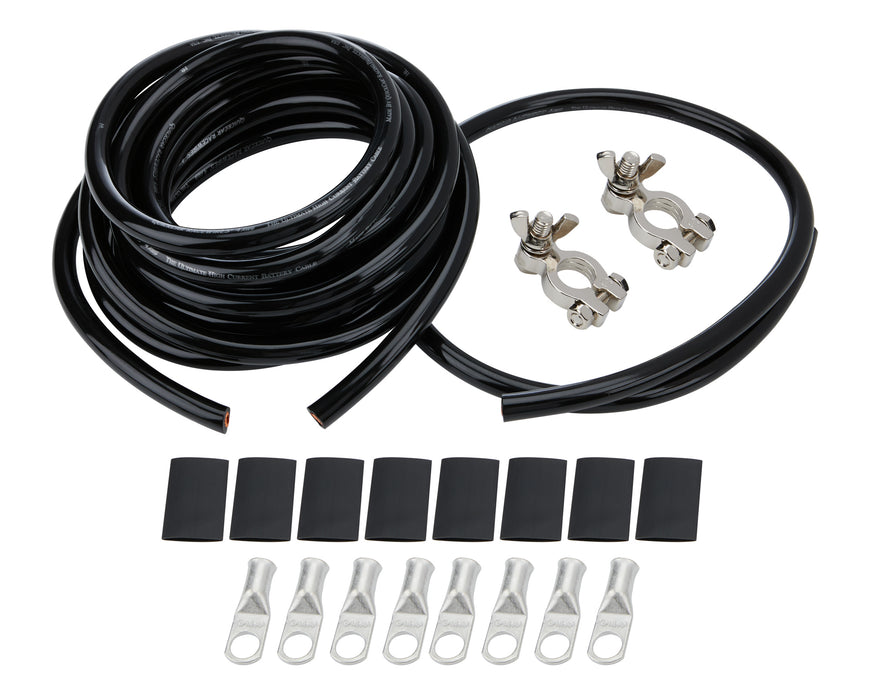 ALLSTAR PERFORMANCE 76115 Battery Cable Kit 4 Ga. 1 Battery All Black