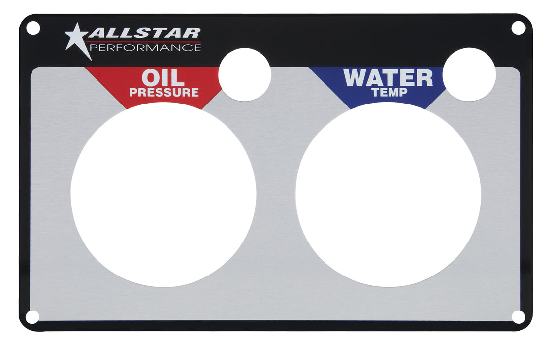 ALLSTAR PERFORMANCE 80125 Repl 2 Gauge Panel OP/WT