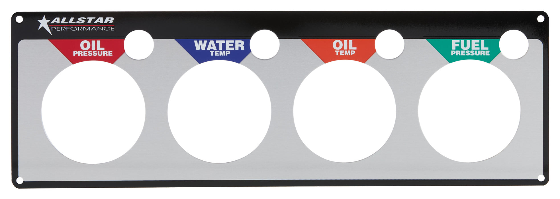 ALLSTAR PERFORMANCE 80128 Repl 4 Gauge Panel OP/WT/OT/FP