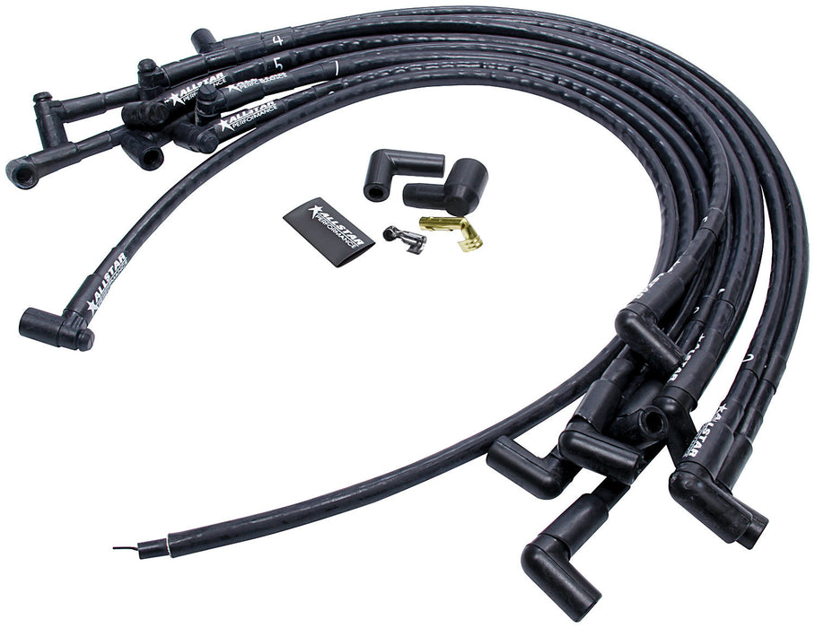 ALLSTAR PERFORMANCE 81371 Spark Plug Race Wire Set Over V/C w/ Sleeving